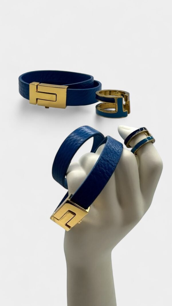 TORY BURCH - SET BRACELET & RING BLUE - Image 2
